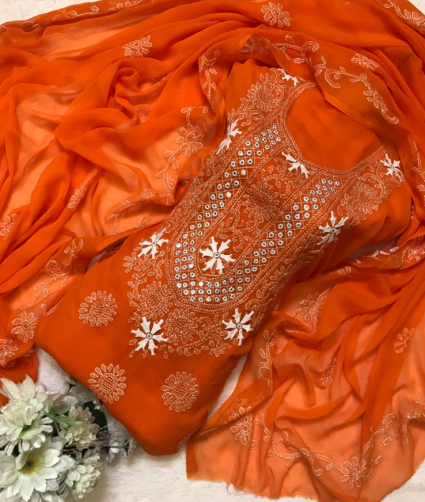 HANDMADE RESHAM EMBROIDERED MULTAANI SUITS
