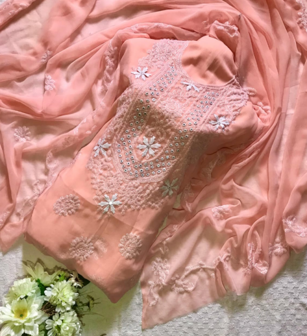 HANDMADE RESHAM EMBROIDERED MULTAANI SUITS - Image 7