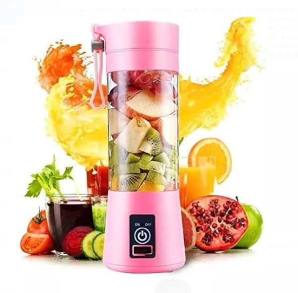 6 Blades Electric Blender Mini Portable Juicer