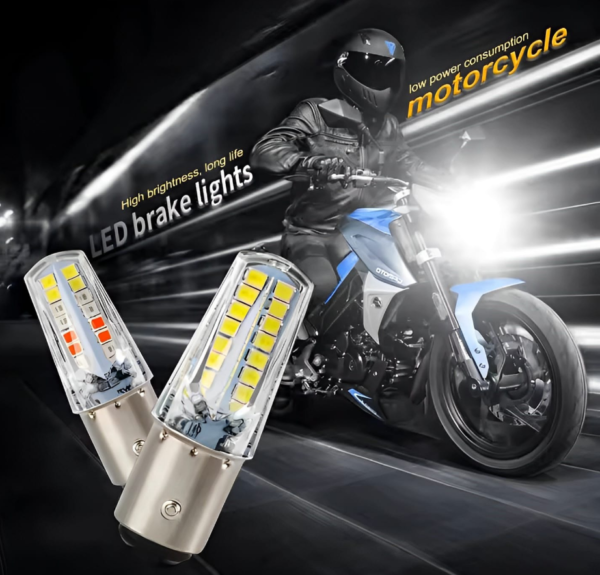 Led Backlight Bulb 6 Functions, 4 Colors – Perfect For Bikes, Cd 70, Cg125, Cars, And Jeeps