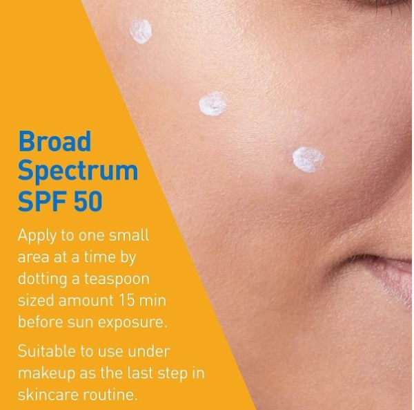 Cerave Hydrating Mineral Sunscreen Spf 50 | 100 Ml – Cerave Hydrating Sunblock | Broad Spectrum Spf 50 - Image 3